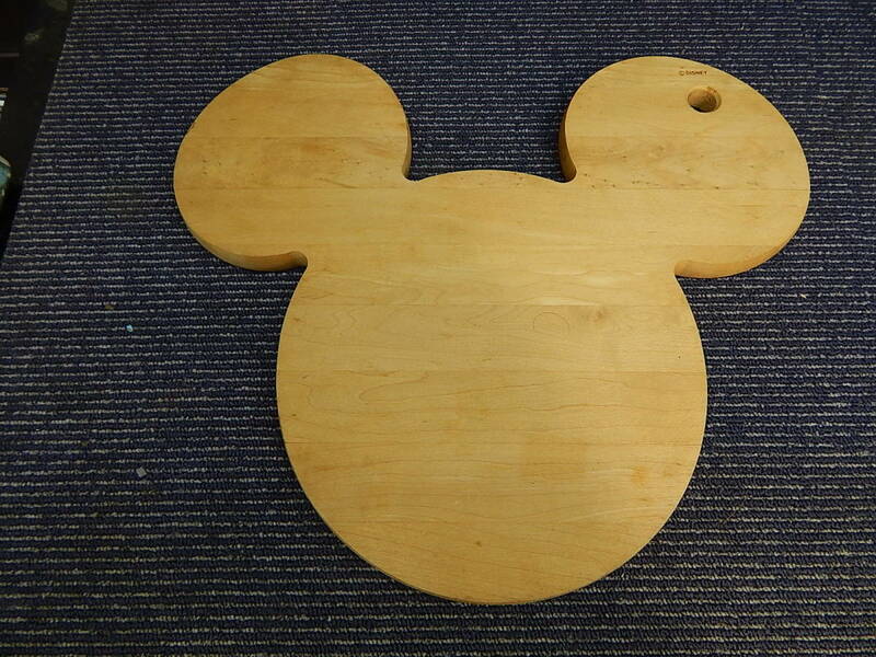Disney　カッティングボード　まな板　ミッキーマウス　木製