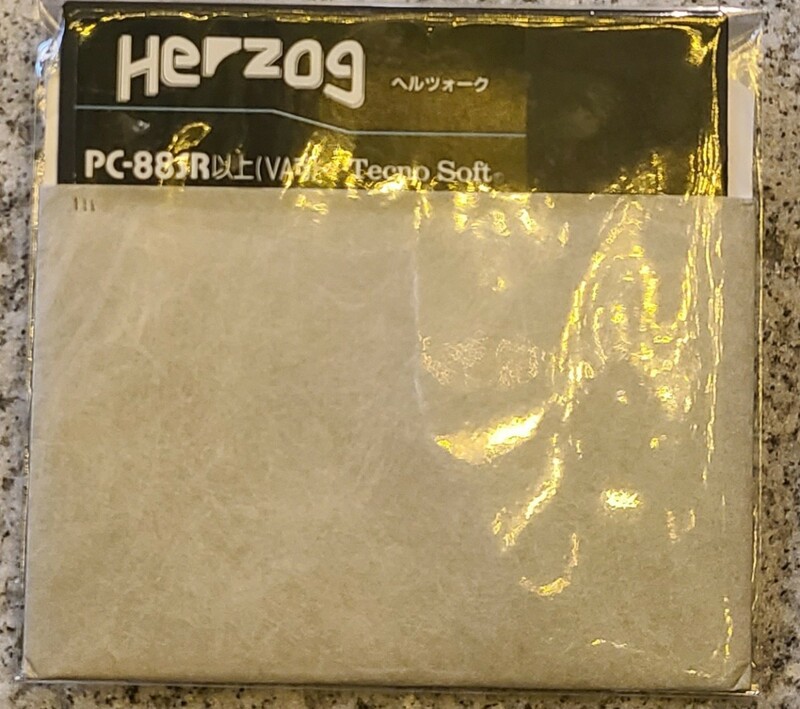 PC-88SR以上　テクノソフト Herzog ヘルツォーク　ソフトのみ問題あり