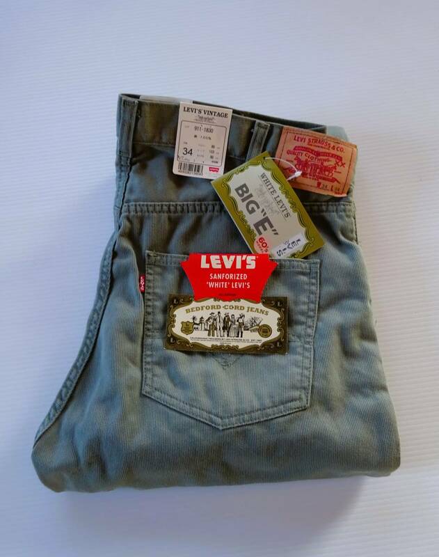 米国製 LVC LEVI’S VINTAGE 911K ピケ 911-1830 ビッグE ベッドフォードコード【ピケ】カッパーリベット ビンテージ クロージング 90'S 