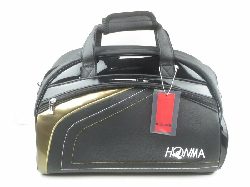 ♪HONMA ホンマ ゴルフボストンバッグ BB52001 ブラック/ゴールド♪タグ付き 保管品
