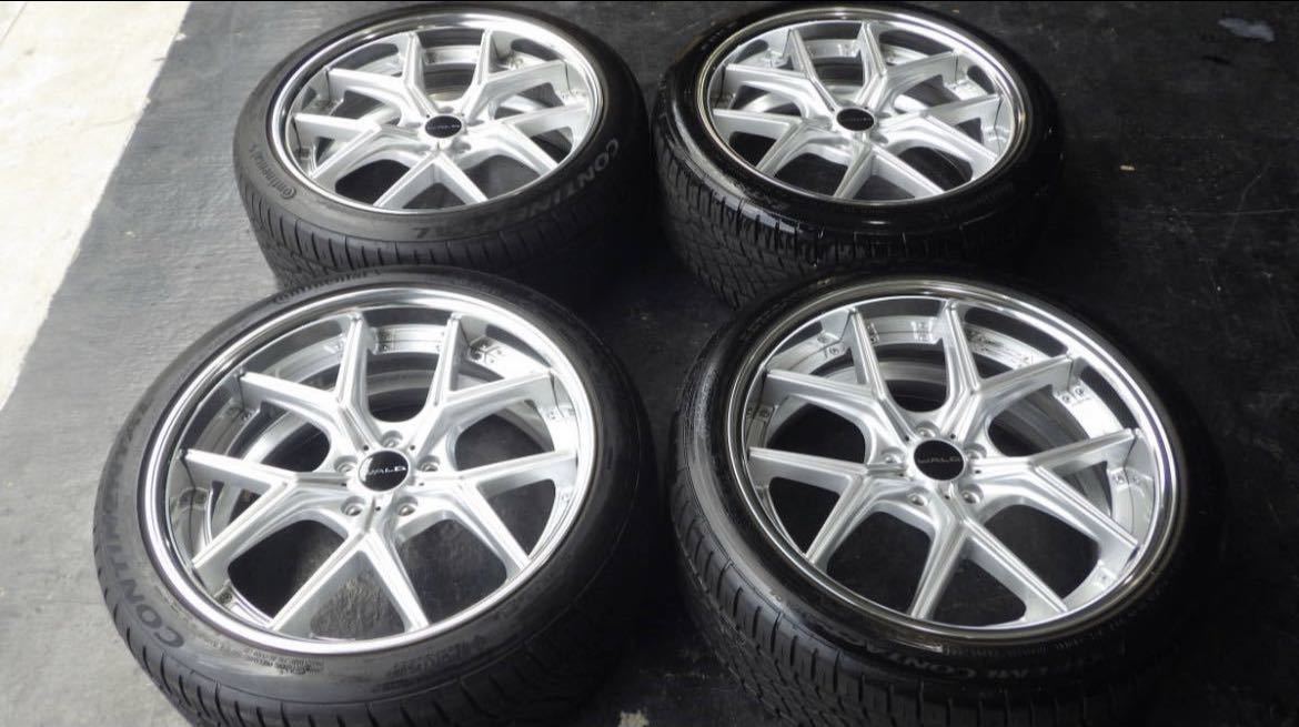WALD 　イリマ　２０インチ　１１４、３／５穴　９J 　F＋３３　R＋28　コンチネンタルDWS０６　バリ山　極上品！！