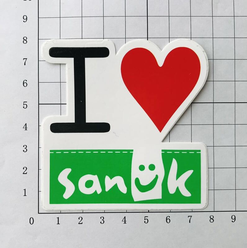 sanuk SANDALS I LOVE sanuk ステッカー サヌーク サンダル アイラブ サヌーク ステッカー