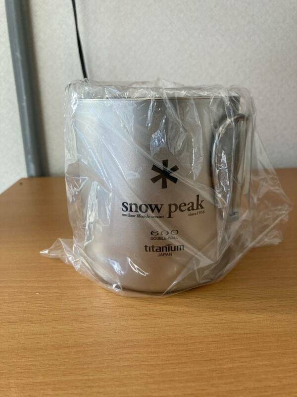 廃盤・入手困難 snow peak スノーピーク　チタンダブルマグ600 未使用品