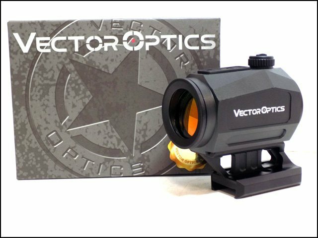 美品 Vector Optics レッドドットサイト SCRD-46 Scrapper Gen2 1x25 電池あり ブラック ダットサイト ガスガン エアガン 電動ガン 照準器