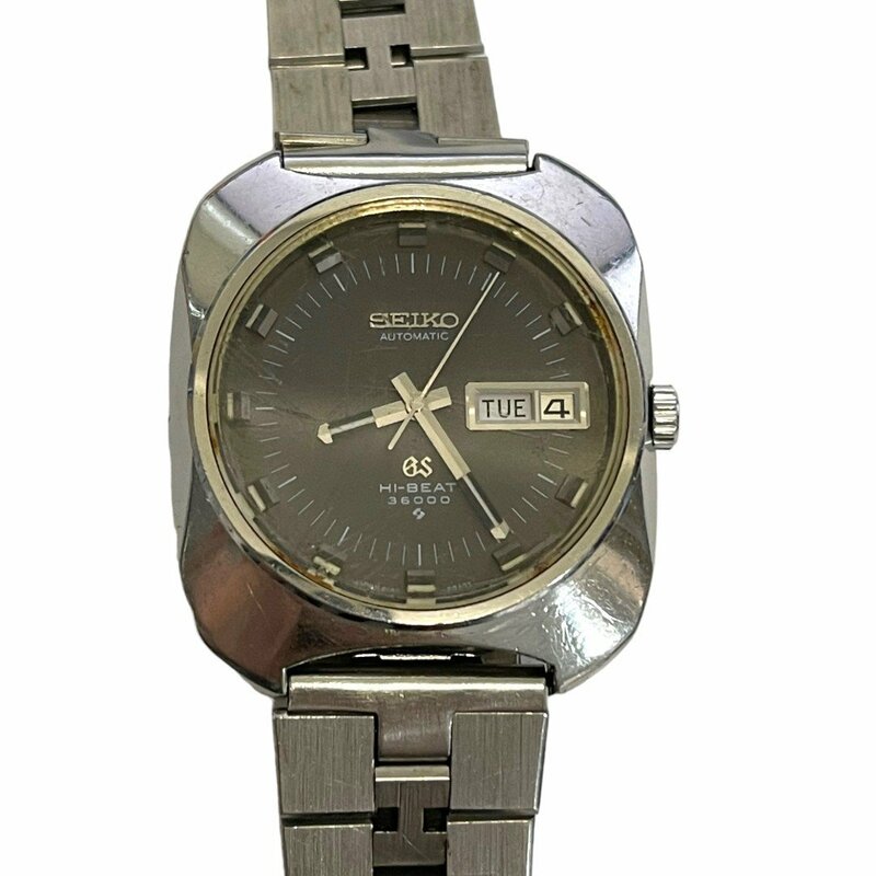 【中古品】Grand Seiko グランドセイコー 6146-8020 デイデイト 自動巻 文字盤ダークグレー メンズ腕時計 本体のみ hiL1210RO