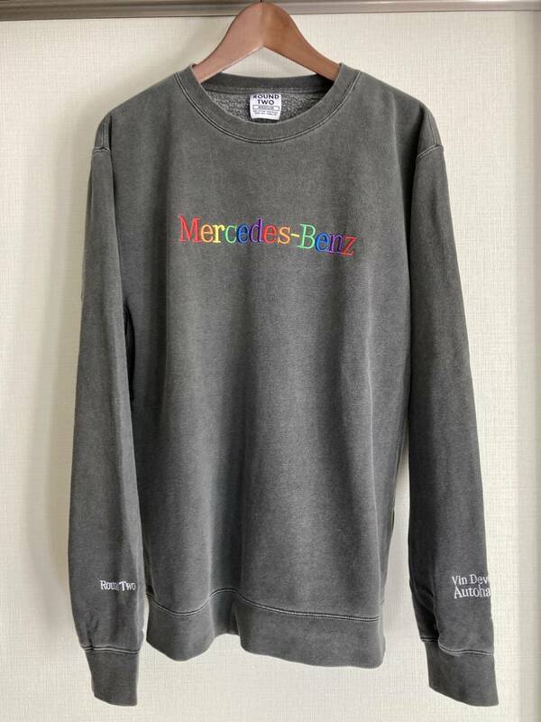 Round Two × Vin Devers Autohaus Mercedes-Benz Crewneck Mサイズ　美品 ラウンドツー ショーン・ウェザースプーン　Sean Wotherspoon