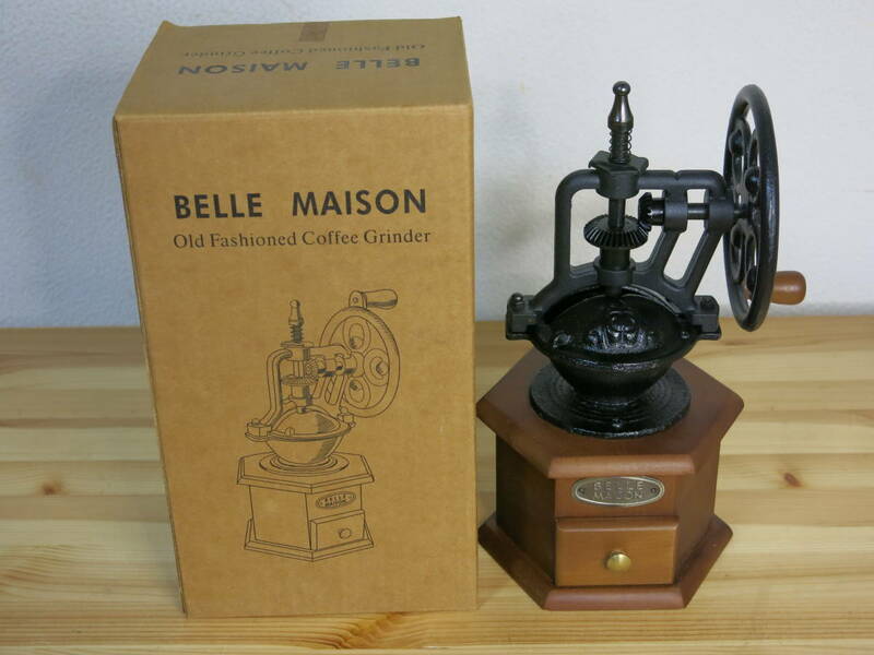 BELLE MAISON 　★コーヒーミル　土台 六角形 木製 　