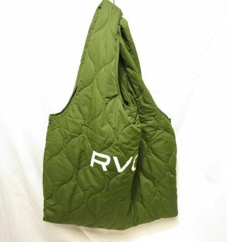 美品 RVCA QUILTING SHOPPER ルーカ キルティングトートバッグ ショルダーバック アウトドア キャンプ ルカ