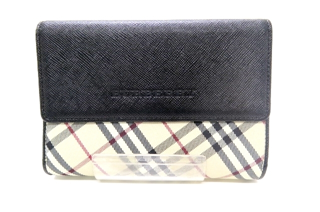 ◆◆【BURBERRY】バーバリー　三つ折り財布 ノバチェック ファスナー 財布 ブランド 格安 コンパクト oi ◆◆