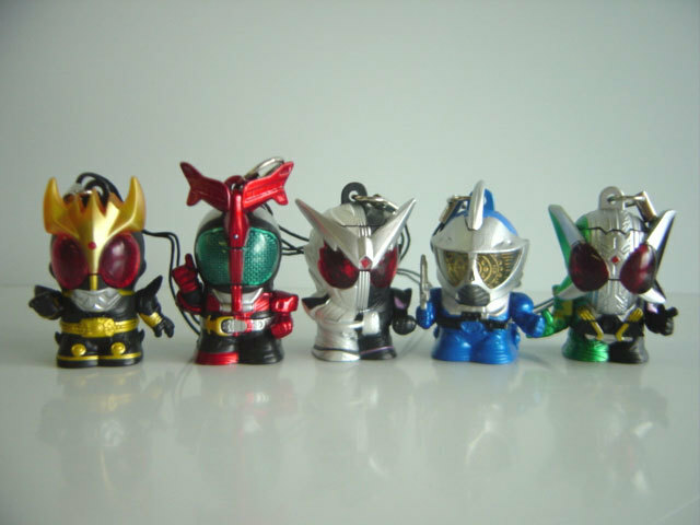 ♯Ghe10AZ仮面ライダーライトマスコット3全5種ダブルWアクセル光♂BANDAIバンダイ♀200円〓008369_c