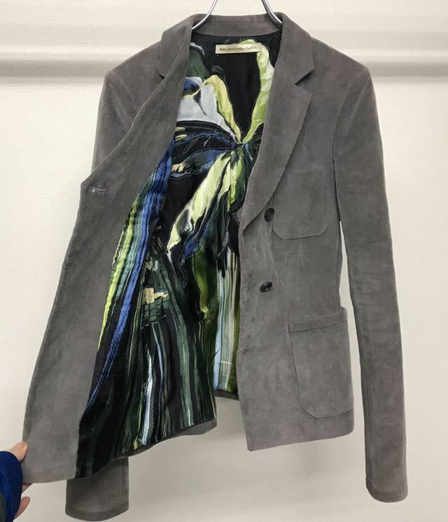 AW2011 BALENCIAGA BY NICOLAS GHESQUIERE INVERTED TRIANGLE CORDS JACKET バレンシアガ ニコラジェスキエール ジャケット イタリア製