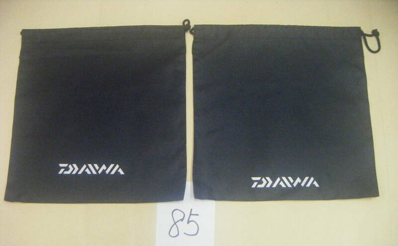DAIWA ダイワ 純正 黒リール袋 （85） 24X25ｃｍ 少し大きめナイロン素材２枚セット 