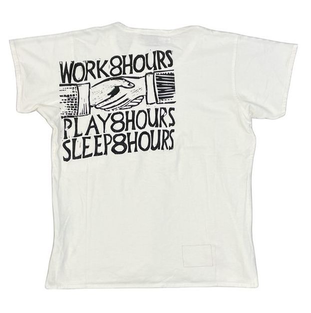 デッドストック ポルトガル製 2004SS リーバイスレッド LEVI'S RED EU Emmett 02539-12 エメット Tシャツ カットソー 白 M [c7-0005]