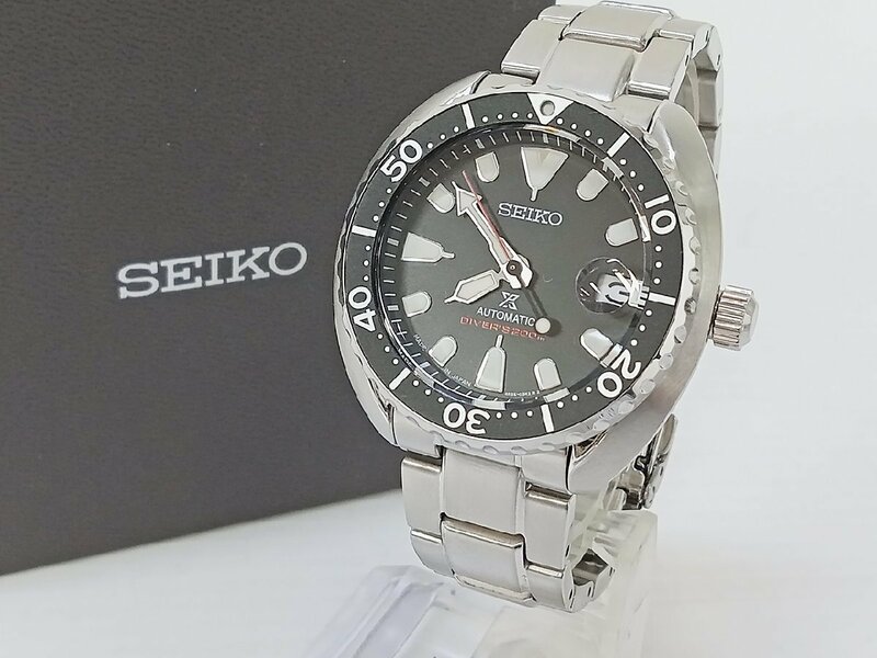 [15A-512-002-1] ◎ SEIKO セイコー PROSPEX プロスペックス ダイバースキューバ 自動巻 腕時計 黒文字盤 SBDY085