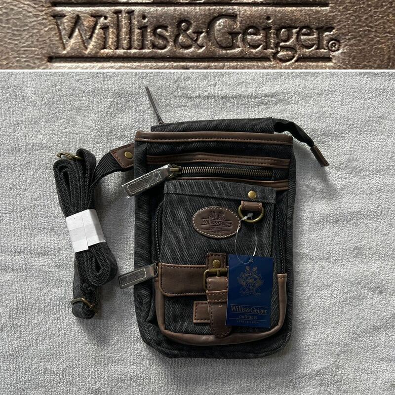 Willis&Geiger ウィリス&ガイガー シザーバッグ ショルダー WGB-1001 BLACK 定価3850円 タグ付き A50523-14