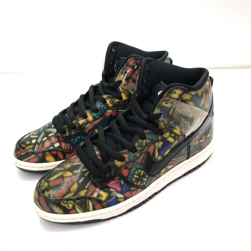 【中古】NIKE SB × CONCEPTS DUNK HIGH PREMIUM Staind Glass サイズ27.5cm 373171-606[240017581589]