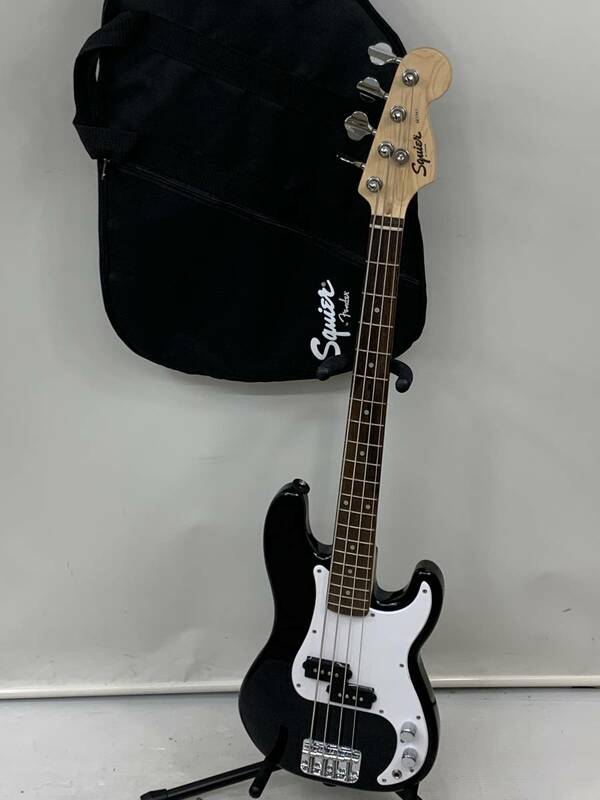 92-KK121-170s Fender フェンダー Squir Mini P Bass ミニベース プレシジョンベース ケース付 動作確認済