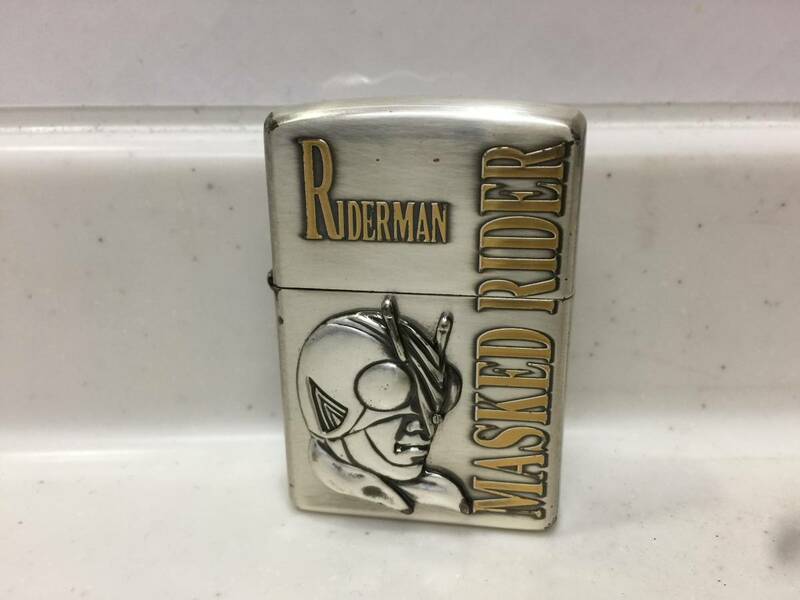 Zippo　ジッポー　RIDERMAN MASKED RIDER ライダーマン 仮面ライダー　06年製　円谷プロ　　　T287　　　　KJ1