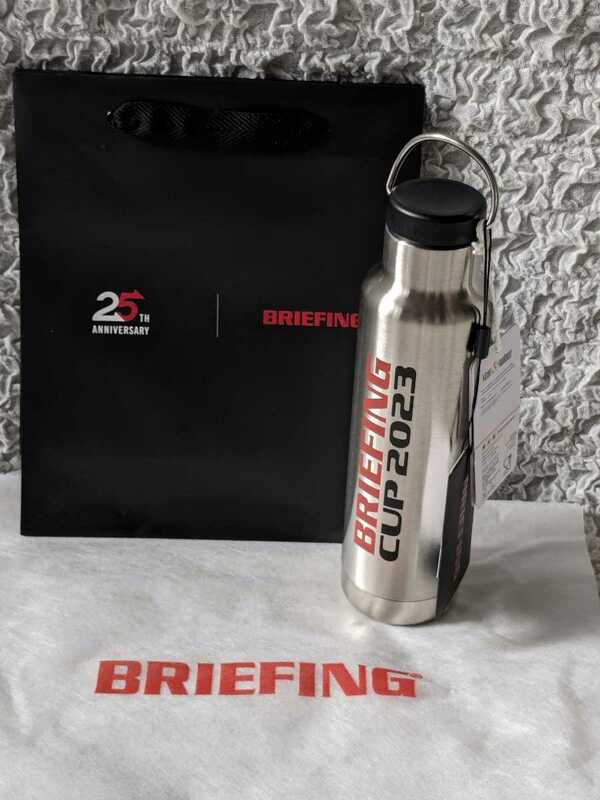値下げ 貴重◆ブリーフィング BRIEFING CUP 2023 限定 ステンレスボトル 水筒 シルバー◆新品