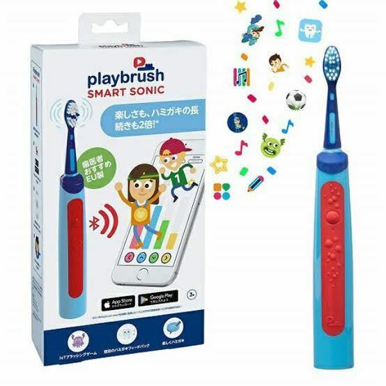 【送料無料:未使用】電動歯ブラシ　KID Playbrush Smart Sonic PB-1001