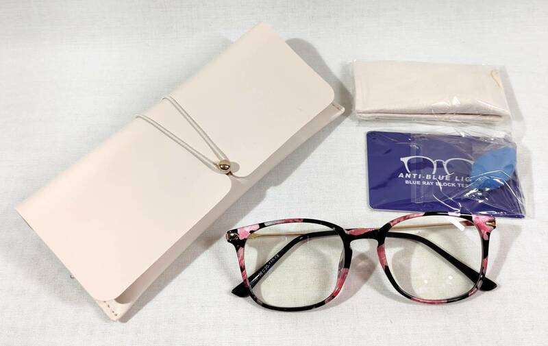 【1円出品】ブルーライトカット メガネ PCメガネ PC眼鏡 軽量 パソコン用 度なし ブルーライト 視力保護 伊達メガネ