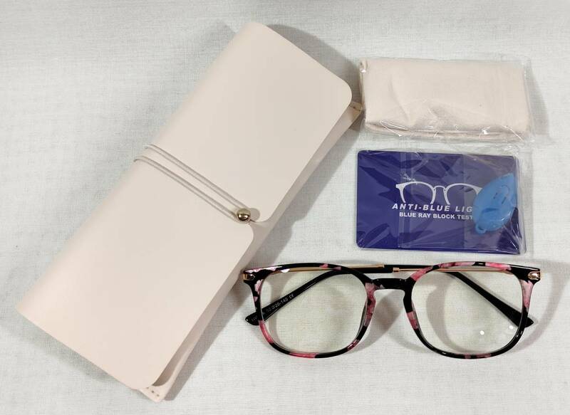 【1円出品】ブルーライトカット メガネ PCメガネ PC眼鏡 軽量 パソコン用 ブルーライト 度なし 視力保護 伊達メガネ
