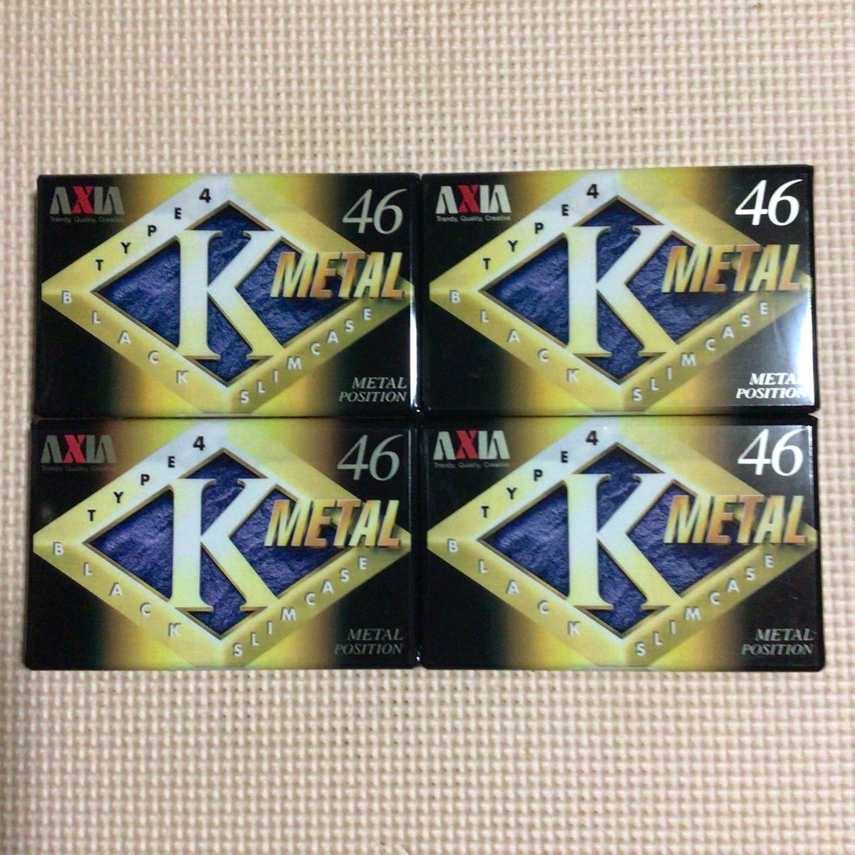 AXIA K METAL 46 メタルポジション カセットテープ4本セット【未開封新品】■■