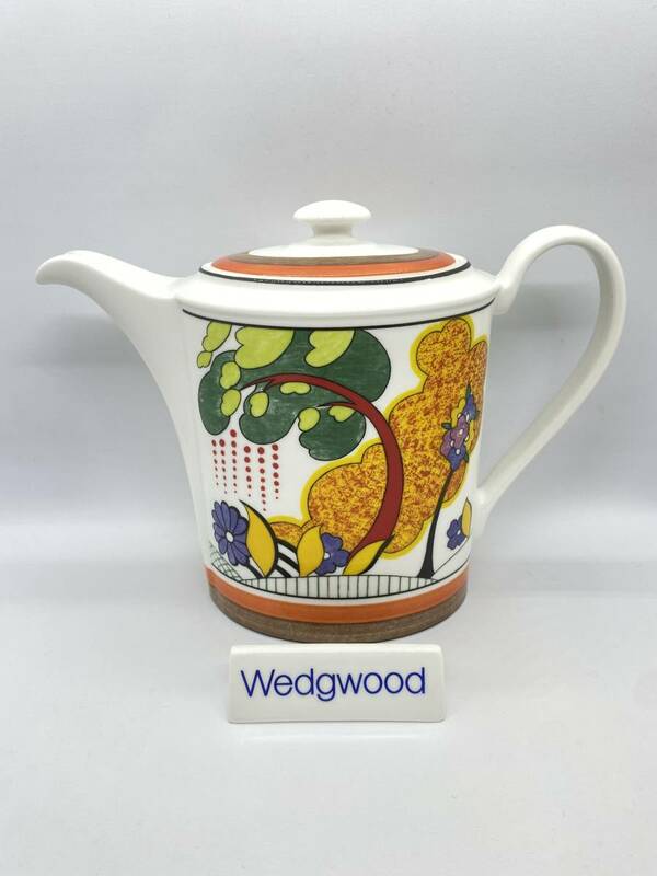 ＊レア＊ WEDGWOOD ウェッジウッド CLARICE CLIFF THE CONNOISSEUR COLLECTION CORNWALL Tea Pot クラリスクリフ ティーポット *794