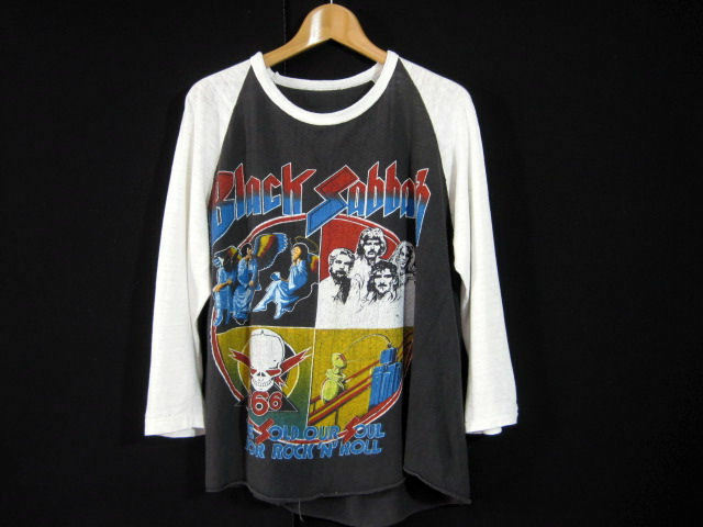 80s ビンテージ【BLACK SABBATH】【BLUE OYSTER CULT】80年 ツアー バンドTシャツ ブラックサバス ラグラン ブルーオイスターカルト