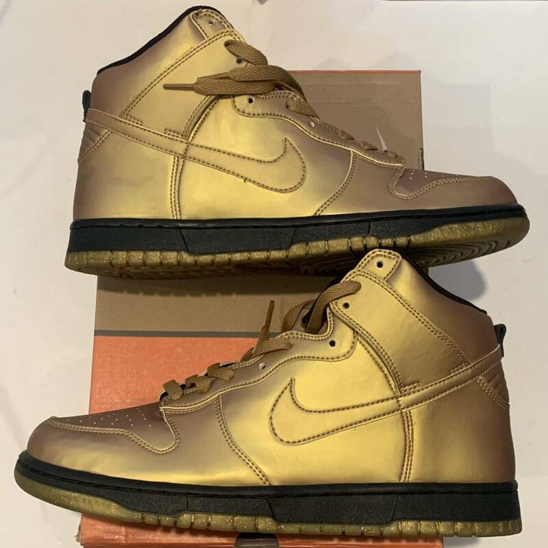 NIKE ナイキ DUNK HIGH ダンク ハイ 28.5㎝ ゴールド ブラック GOLD BLACK