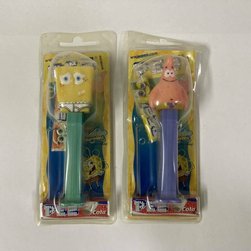 ２種セット　PEZ ペッツ　スポンジボブ　パトリック　フィギュア　玩具