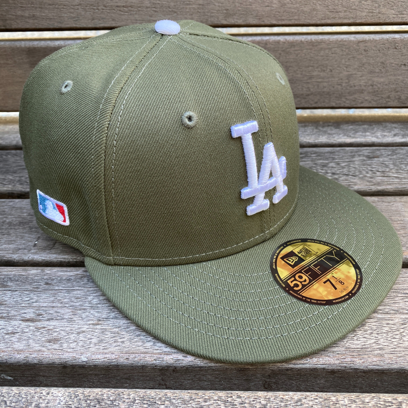 USA限定 【7.1/4】 NEWERA ニューエラ LA Dodgers ロサンゼルス ドジャース MLB バッターマン 59FIFTY モスグリーン (15-31) BATTERMAN