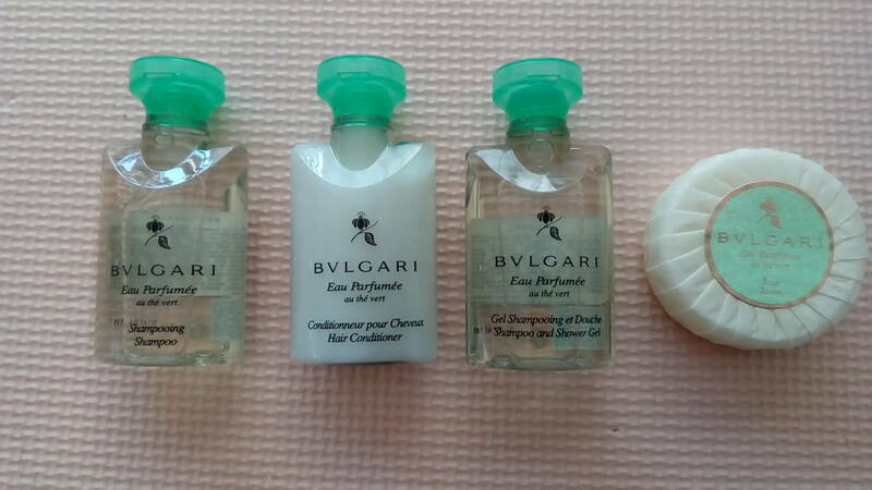 【新品未使用】 BVLGARI ブルガリ アメニティー ４点 40ml シャンプー コンディショナー ボディウォッシュ 石けん 50g 旅行