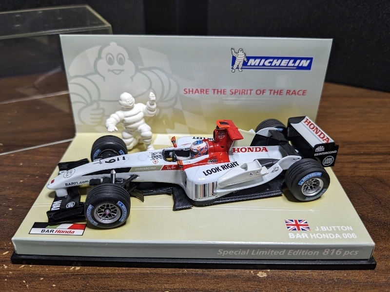 MINICHAMPS F1 BAR Honda 006 J.BUTOTON 1/43 ミニチャンプス F1 BAR ホンダ 816個限定