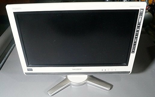 SHARP シャープ AQUOS 液晶カラーテレビ 100V 2008年製 TV 20V リモコンなし B-CASカード有 ※ジャンク品 LC-20D30