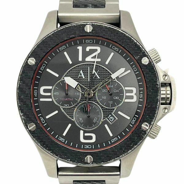 【即決】 アルマーニ エクスチェンジ ARMANI EXCHANG ステンレス クォーツ ブラック 文字盤 腕時計 AX1521