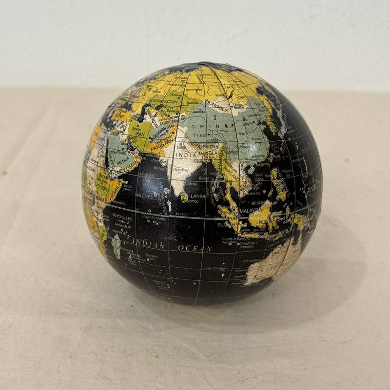 ビンテージ　ブラックオーシャン　地球儀　模型　球　インテリア　雑貨　231214