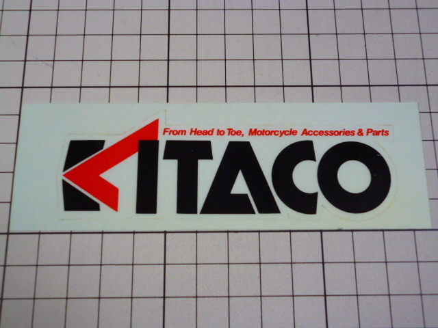 正規品 KITACO ステッカー 当時物 です(黒/112×37ｍｍ) キタコ