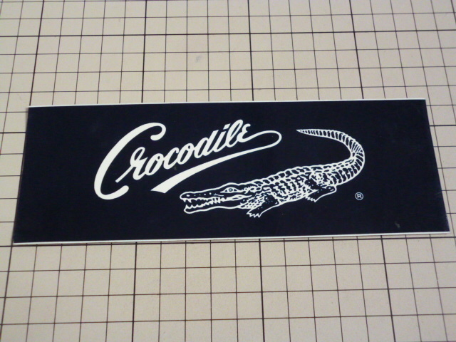 Crocodile ステッカー 当時物 です(178×60mm) ビンテージ クロコダイル