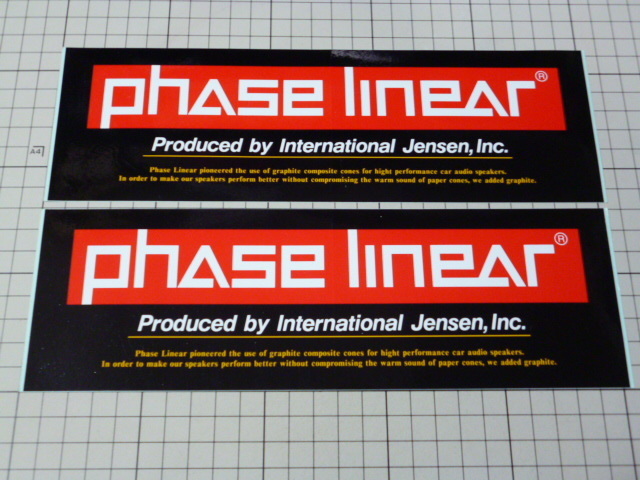 正規品 phase linear ステッカー 2枚 (251×80mm) フェイズリニア