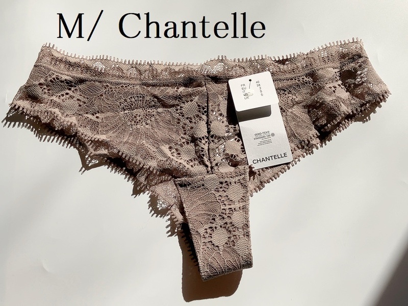 M☆ Chantelle シャンテル　フランス　海外高級下着　タンガ　トープ