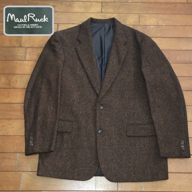 ☆【 Maul Ruck 】★日本製 T.K.デザイン ウールヘリンボーン ツイードジャケット ★サイズ3