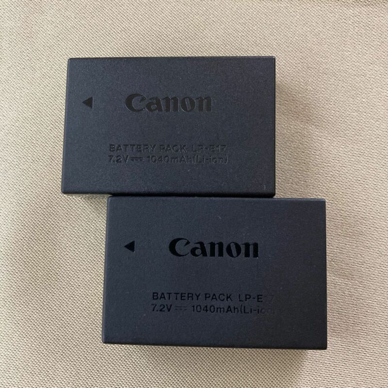 Canon キャノン バッテリーパック 純正バッテリー LP-E17 2つ@9931223