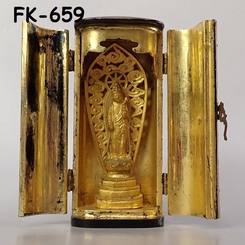 FK-659◆仏教美術　古仏　厨子入 20231207