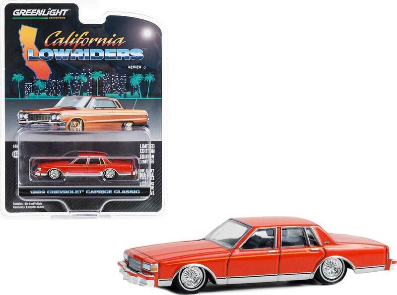 グリーンライト 1/64 シボレー カプリス 1989 レッド カリフォルニア ローライダー Greenlight CHEVROLET CAPRICE Lowrider ミニカー