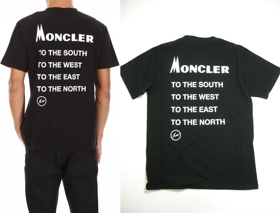 伊製■サイズS■新品 本物■モンクレールGEINIUS FRAGMENT Tシャツ/ロゴT/TEE/藤原ヒロシ/メンズ/MONCLERジーニアス/フラグメント/ブラック