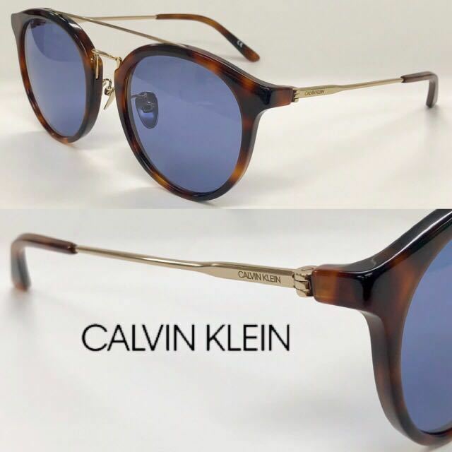 新品 送料無料 CALVIN KLEIN カルバンクライン サングラス CK18709SA 240 ブラウンデミ/ゴールド ブルー