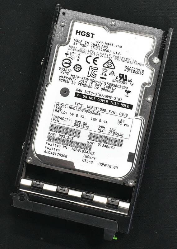 (国内発送) HGST HUC156030CSS204 300GB 2.5インチ SAS HDD 15K(15000)rpm 12Gb 15mm 富士通マウンタ付属 (管:SAS2