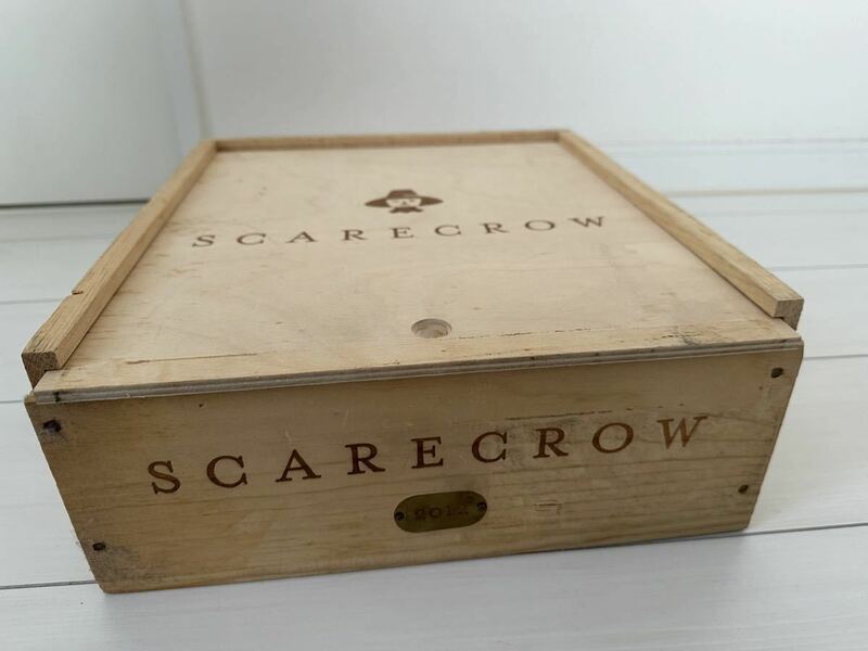 ★希少★入手困難★ワイン木箱＆蓋付◆SCARECROW スケアクロウ 2012年 ワイン3本用木箱