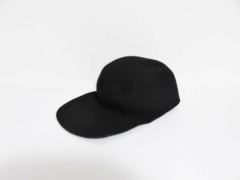送料無料 定価3万 新品 Reinhard Plank ウール キャップ M ブラック イタリア製 レナード プランク 帽子